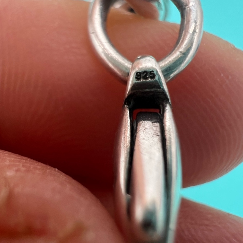🔴Authentic TIFFANY& CO RUBEDO Metal RTT Heart Charm Tag Link Bracelet 🔴 - Picture 7 of 10
